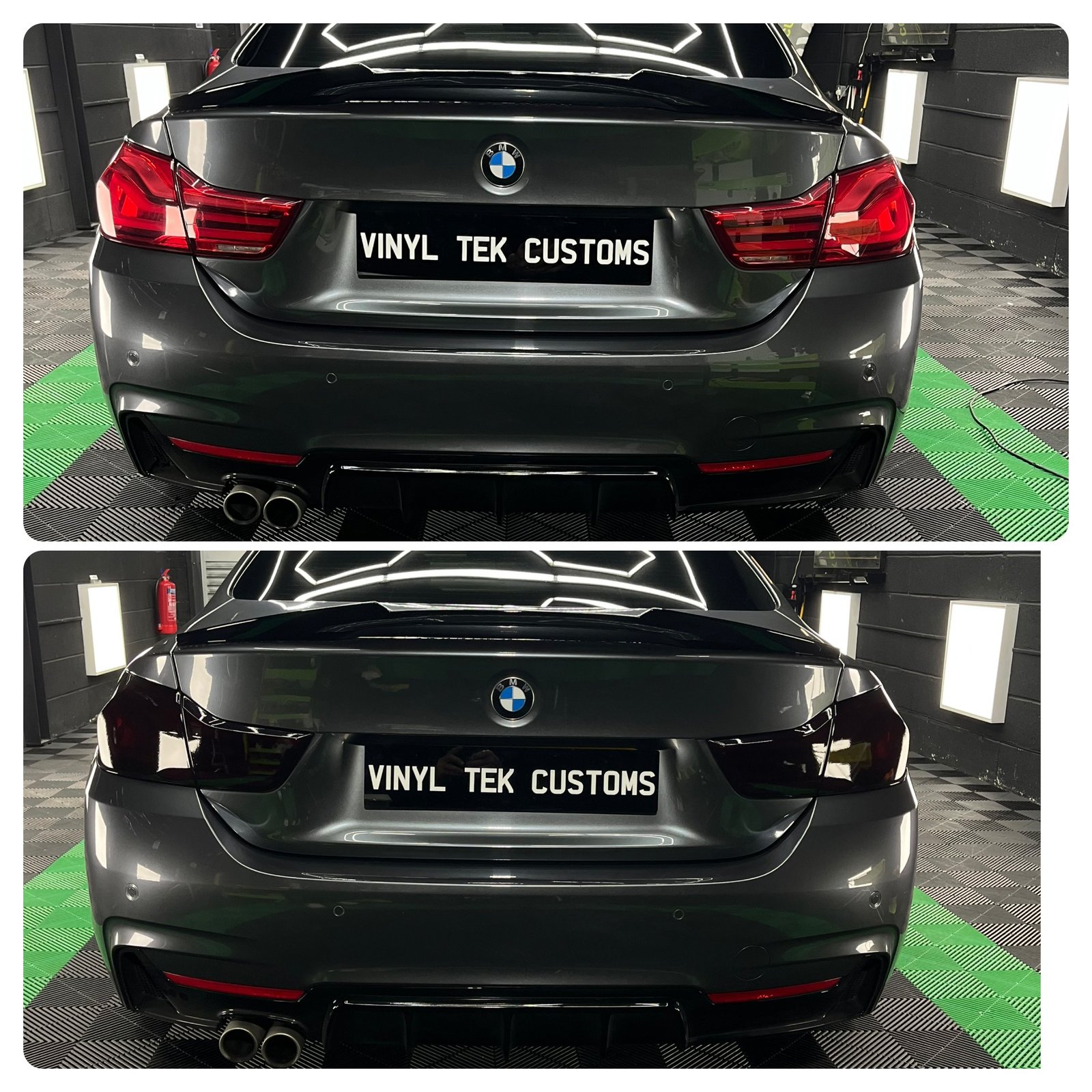 Tinted headlights on BMW in Leeds